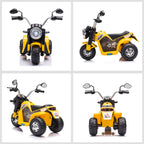 6V Kids Electric Motorbike 3 Wheels Ride On Toy with Horn Headlights Realistic Sounds for Girl Boy 18 - 36 Months
