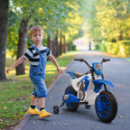 12V Kids Electric Motorcycle Ride-On, with Training Wheels, for Ages 3-6 Years