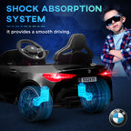 12V BMW Licensed Kids Car, with Easy Transport, Remote Control, Suspension, Music, Horn, LED Lights,