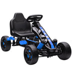 Pedal Go Kart for Kids Aged 3-6 Years, with Freewheel System, Brake, EVA Anti-Slip Wheels
