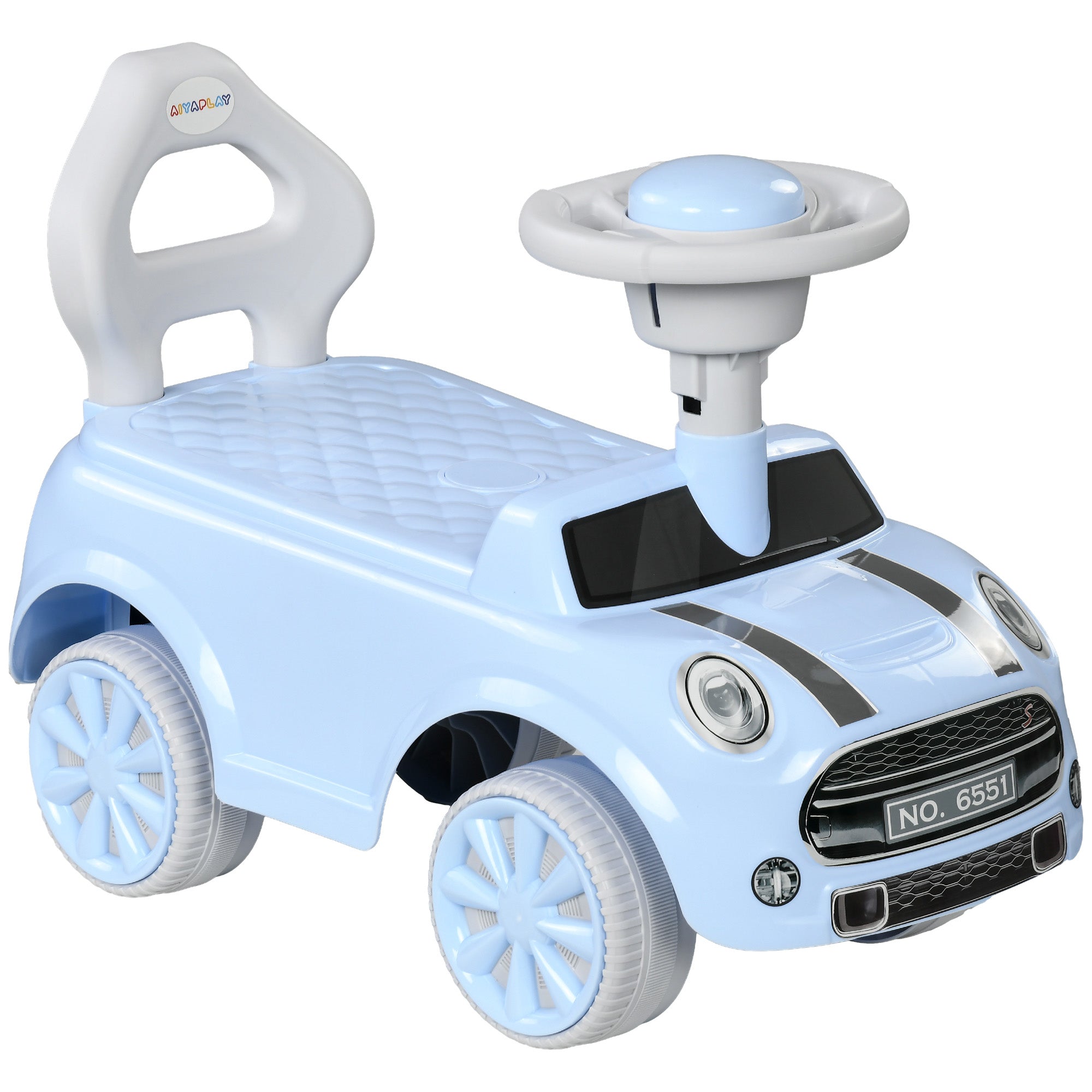 Foot To Floor Ride On Car Sliding Car w/ Air Horn, Anti-Over-Backwards, 18 to 36 Months