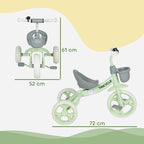 Kids Trike, Toddler Tricycle with Front Basket and EVA Wheels for Ages 2-5 Years, Indoor Outdoor for Boys Girls, Green