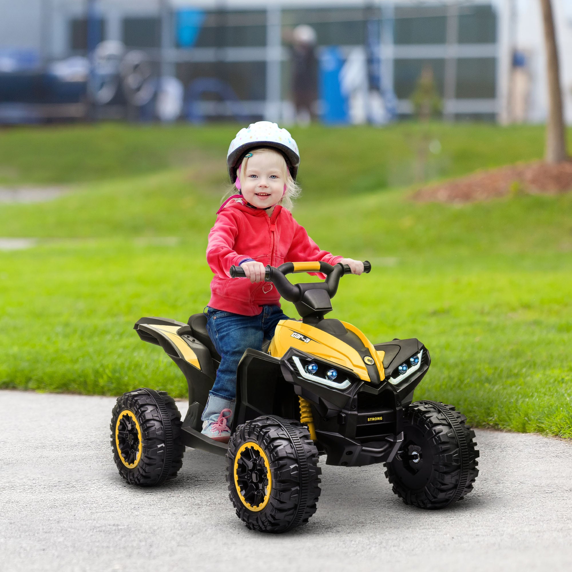 12V Ride-On Quad Bike w/ Music, Horn, for Ages 3+ Years