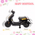 6V Ride on Motorbike, Kids Electric Motorbike w/ Headlights, Music, Training Wheels, for Ages 18-36 Months