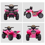 6V Kids Electric Ride on Car Toddlers Quad Bike All Terrain Vehicle Toy With Music for 18-36 months