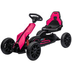 Kids Pedal Go Kart, with Adjustable Seat, EVA Wheels, Seat, Handbrake