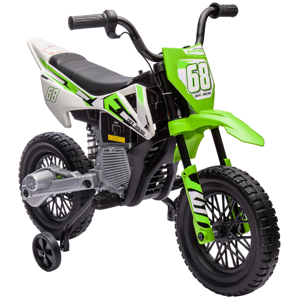 12V Kids Electric Motorbike, Kids Electric Ride on motorcycle w/ Twist Grip Throttle, Training Wheels