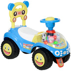 Foot to Floor oddler Ride on Toy w/ Music, Light, Horn, Under Seat Storage, Anti-Over-Backwards Device