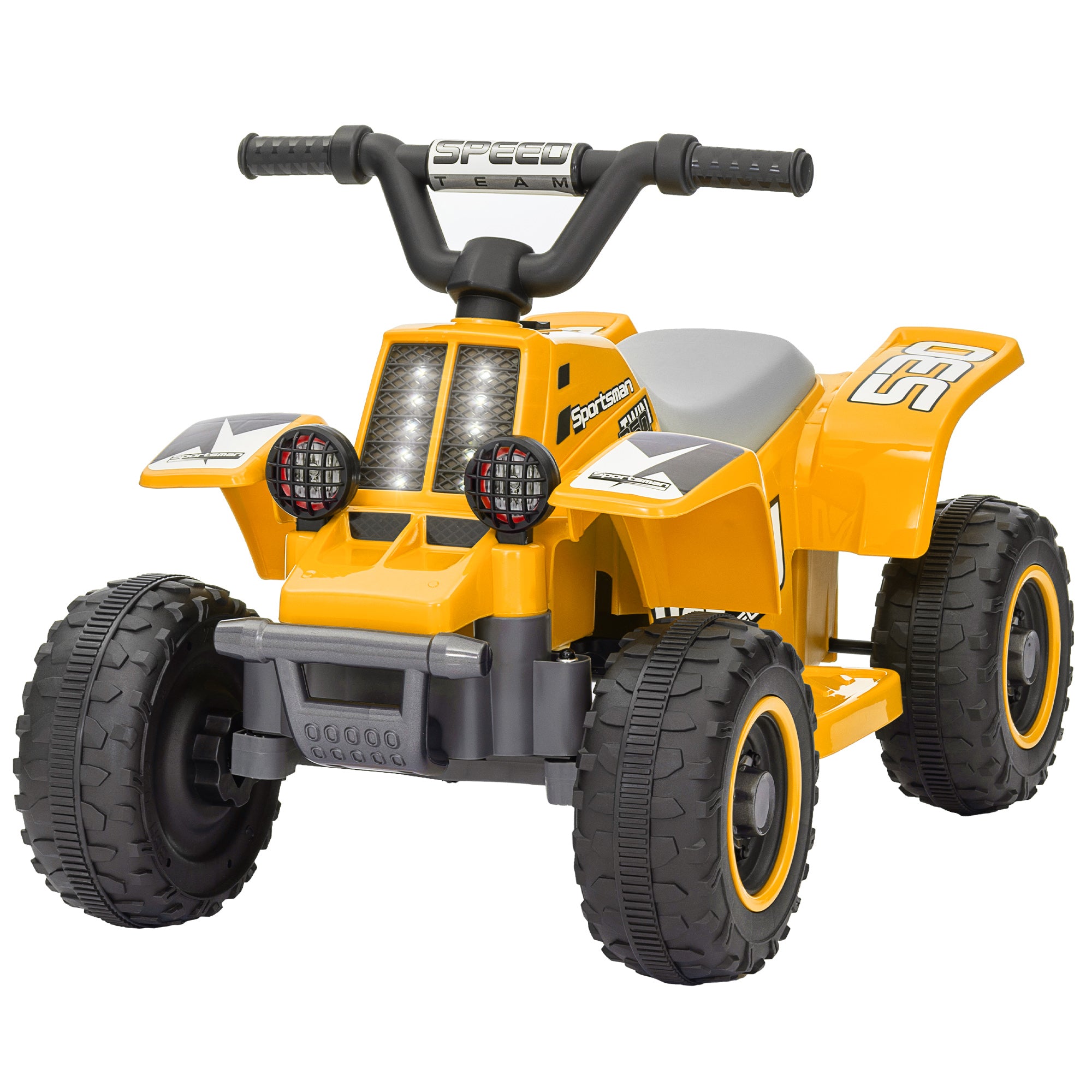 6V Electric Quad Bike for Kids, Ride On ATV w/ Forward/Reverse, Headlights, for Ages 18-36 Months