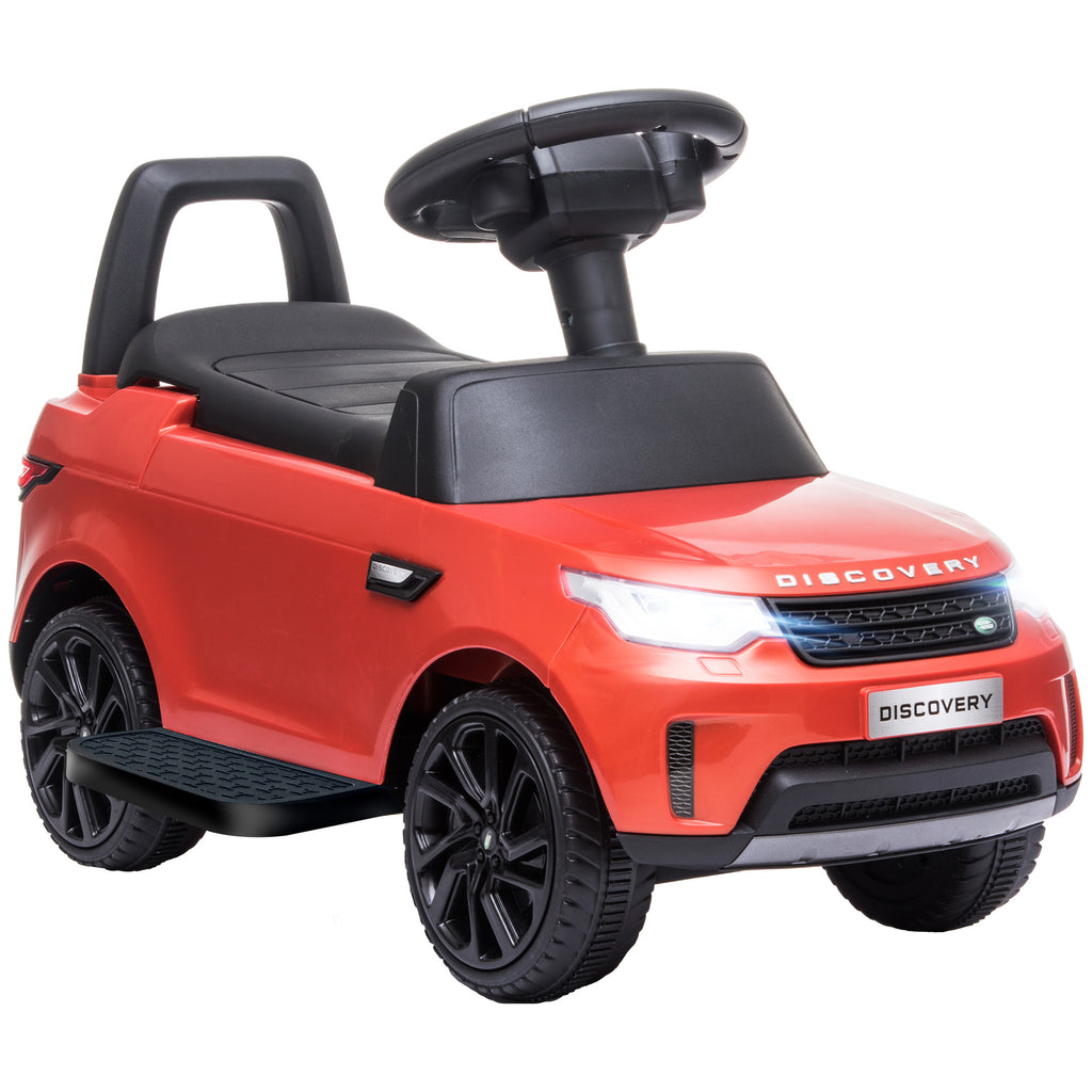 2-in-1 Land Rover Licensed 6V Kids Electric Ride On Car, Sliding Car w/ Headlights, Music, for 18-60 Months