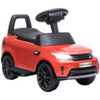 2-in-1 Land Rover Licensed 6V Kids Electric Ride On Car, Sliding Car w/ Headlights, Music, for 18-60 Months