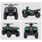 12V Kids Quad Bike with Forward, Reverse Functions, Ride-On ATV w/ Music, LED, Headlights, for Ages 3-5 Years
