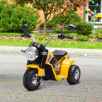 6V Kids Electric Motorbike 3 Wheels Ride On Toy with Horn Headlights Realistic Sounds for Girl Boy 18 - 36 Months