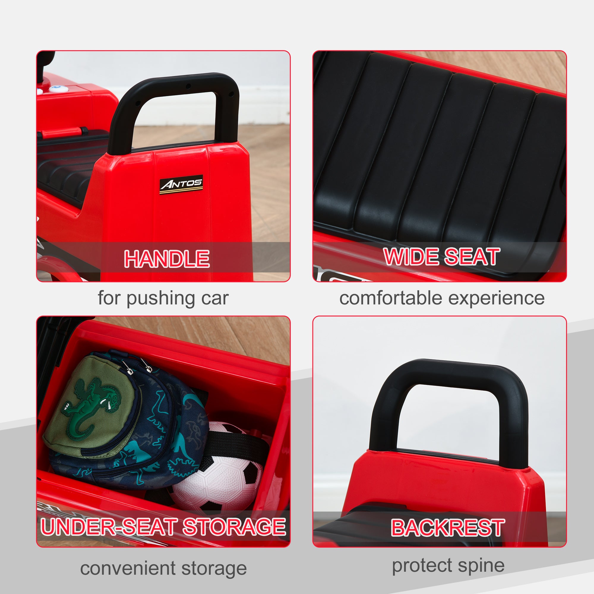 Compatible Kids Ride On Car Truck Mercedes Benz Licensed Toddler Foot To Floor Slider w/Under Seat Storage for 12 - 36 Months