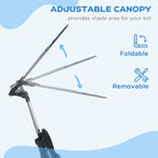 6 in 1 Tricycle for Kids with 5-point harness straps, Removable Canopy