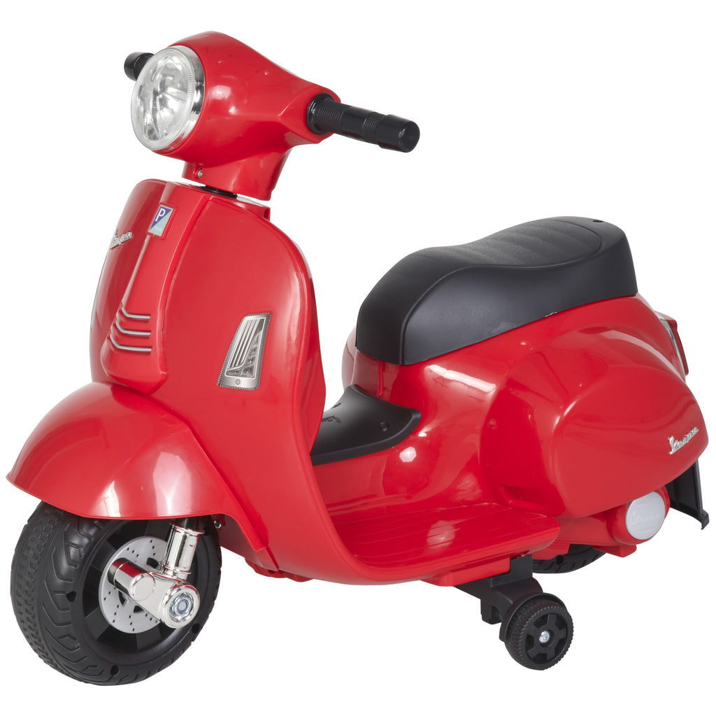 Vespa Licensed 6V Kids Electric Motorbike Ride On Motorcycle  Battery Powered for 18-36 Months with Horn Headlight