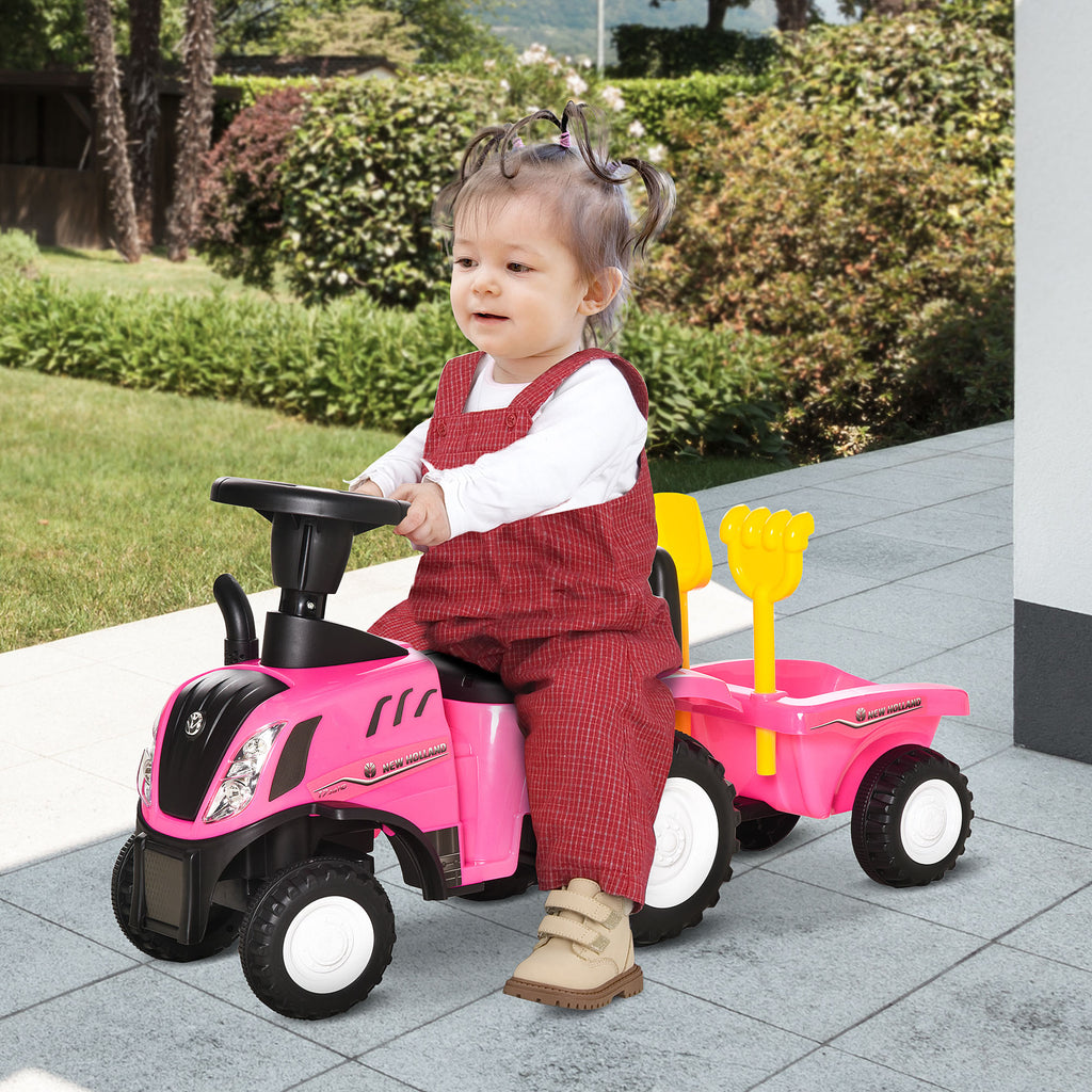Ride-On Tractor, Toddler Walker, Foot-to-Floor Slide, for Ages 1-3 Years