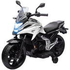 12V Honda Licensed Kids Electric Motorbike w/ Music, Headlights, Early Education Function, for Ages 3-6 Years