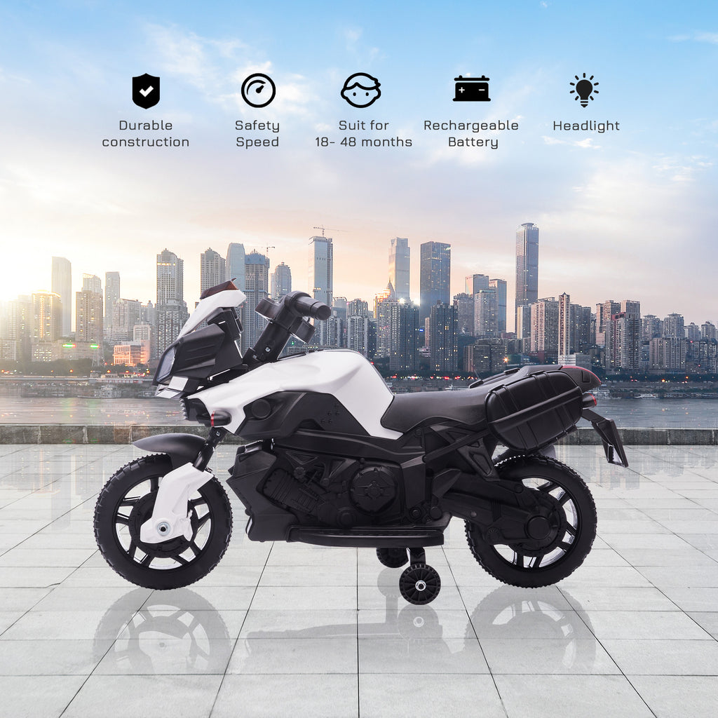 Kids Electric Motorbike 6V Ride on Motorcycle Vehicle w/ Lights Horn Sounds for 1.5-4 Years Old