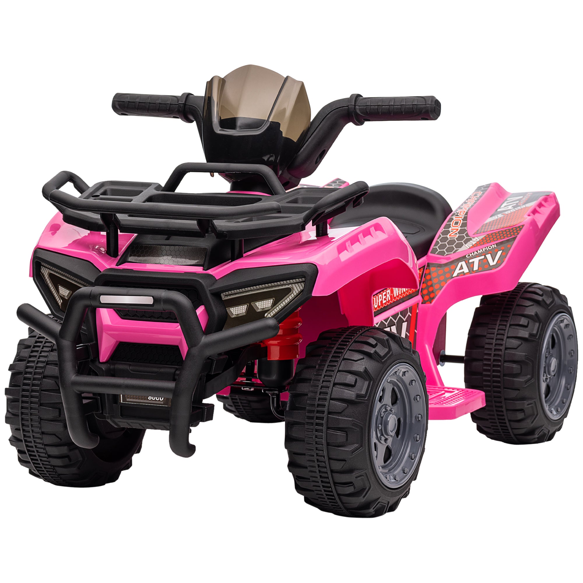6V Kids Electric Ride on Car Toddlers Quad Bike All Terrain Vehicle Toy With Music for 18-36 months