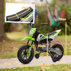 12V Kids Electric Motorbike, Kids Electric Ride on motorcycle w/ Twist Grip Throttle, Training Wheels