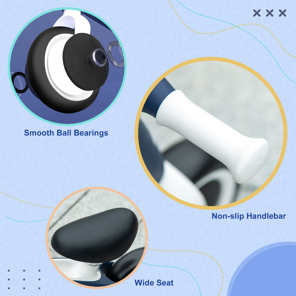 Baby Balance Bike, with Adjustable Seat, for 1.5-3 Years