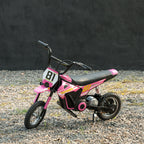 Kids Electric Motorbike, 24V Ride On Motorcycle with 3 Speeds and Rear Suspension, Dirt Bike for 8-12 Years Old