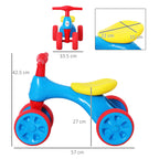 Baby Balance Bike Toddler Training Walker Smooth Rubber Wheels Ride on Toy Storage Bin Gift for Boys Girls