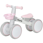 Kids Balance Bike for 1-3 Years Old with Adjustable Seat, Silent Wheels