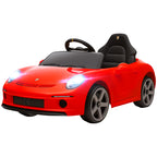 Kids Electric Car, 12V Licensed RUF GT Ride on Car with Suspension, Remote Control, Music, for 3-5 Years