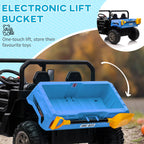 12V 2 Seater Kids Electric Ride-On Car with Electric Bucket, Remote Control