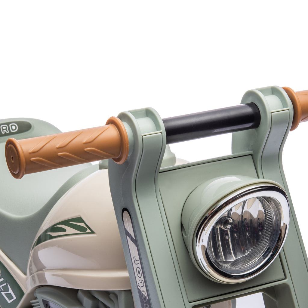 Foot To Floor Sliding Kids Ride On Car with Music, Bubble, for Toddler from 2 to 5 Years Old - Cream