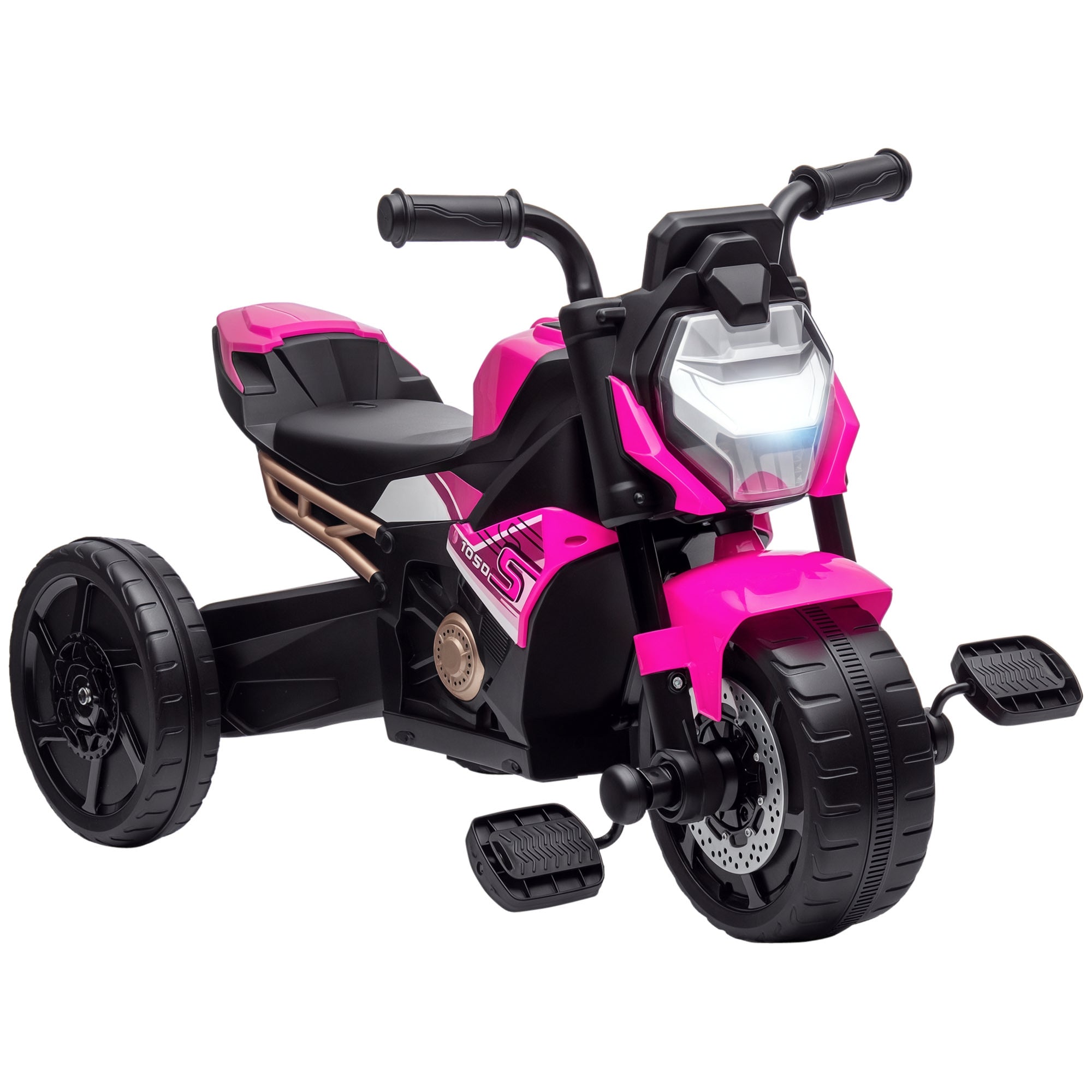 Motorcycle Design, 3 in 1 Toddler Trike, Sliding Car, Balance Bike with Headlight, Music, Horn