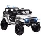 12V Battery Powered Kids Ride-On Car, Electric Truck w/ Spring Suspension, Remote, Music, Horn, Lights
