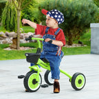 Kids Trike, Tricycle, with Adjustable Seat, Basket, Bell, for Ages 2-5 Years