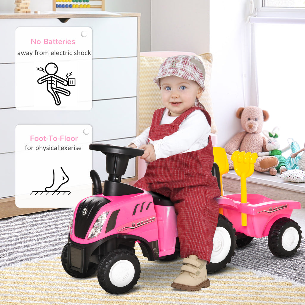 Ride-On Tractor, Toddler Walker, Foot-to-Floor Slide, for Ages 1-3 Years