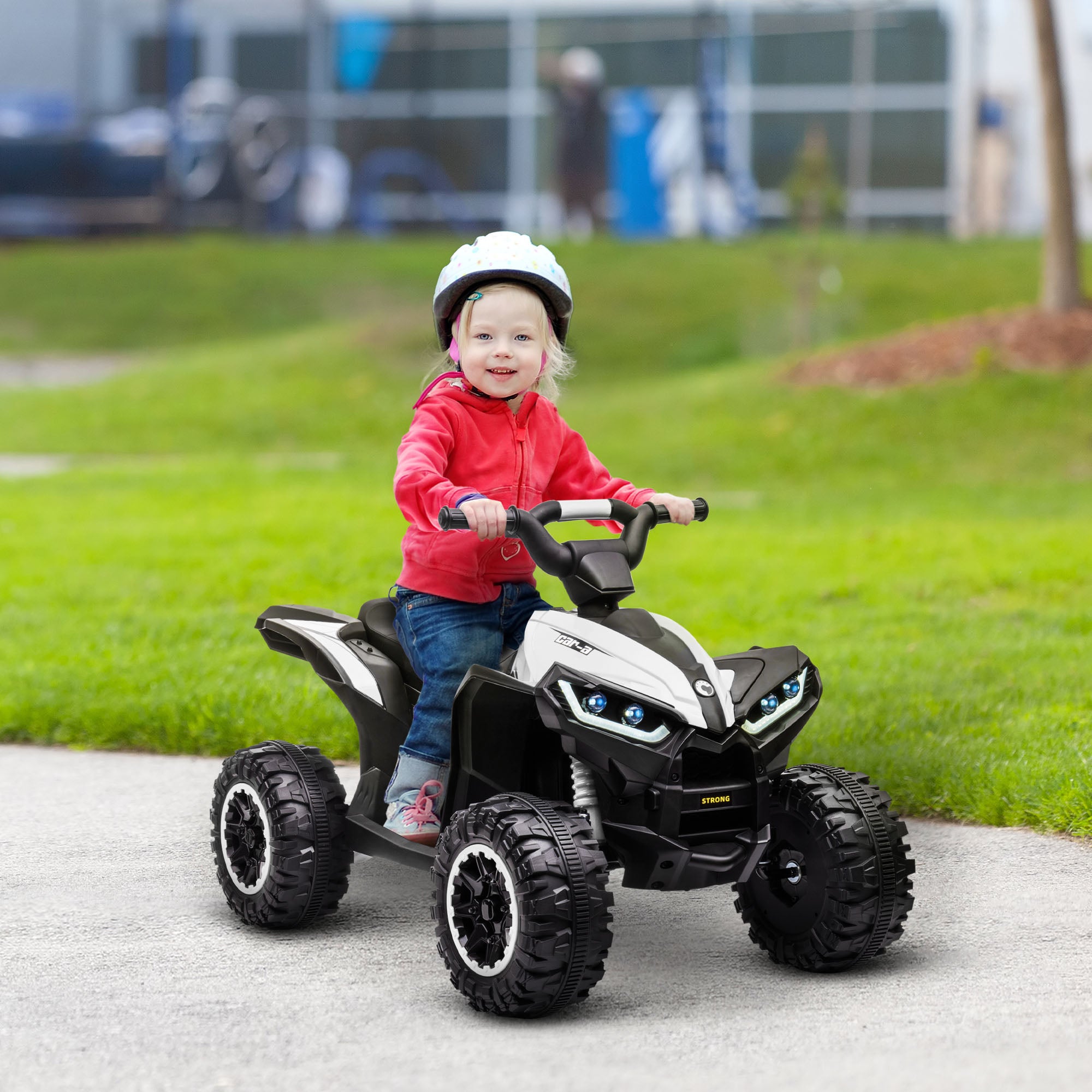 12V Ride-On Quad Bike w/ Music, Horn, for Ages 3-5 Years