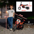 Kids Electric Motorbike, 24V Ride On Motorcycle with 3 Speeds and Rear Suspension, Dirt Bike for 8-12 Years Old
