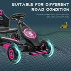Kids Pedal Go Kart, with Adjustable Seat, Inflatable Tyres