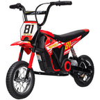 Kids Electric Motorbike, 24V Ride On Motorcycle with 3 Speeds and Rear Suspension, Dirt Bike for 8-12 Years Old