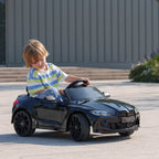12V BMW Licensed Kids Car, with Easy Transport, Remote Control, Suspension, Music, Horn, LED Lights,