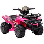 6V Kids Electric Ride on Car Toddlers Quad Bike All Terrain Vehicle Toy With Music for 18-36 months
