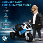 Electric Motorbike for Kids Ride on BMW Motorbike W/Headlights and Music, 6V