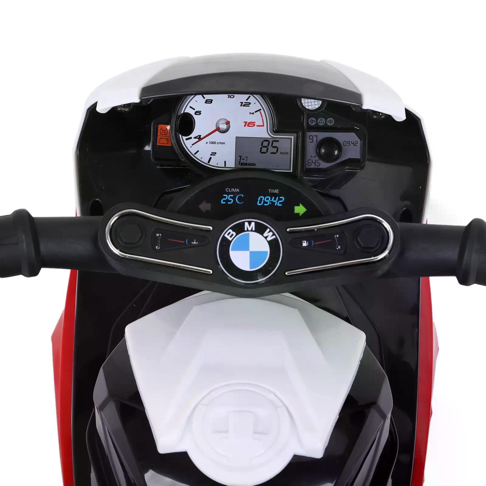 Electric Motorbike for Kids Ride on BMW Motorbike W/Headlights and Music, 6 V