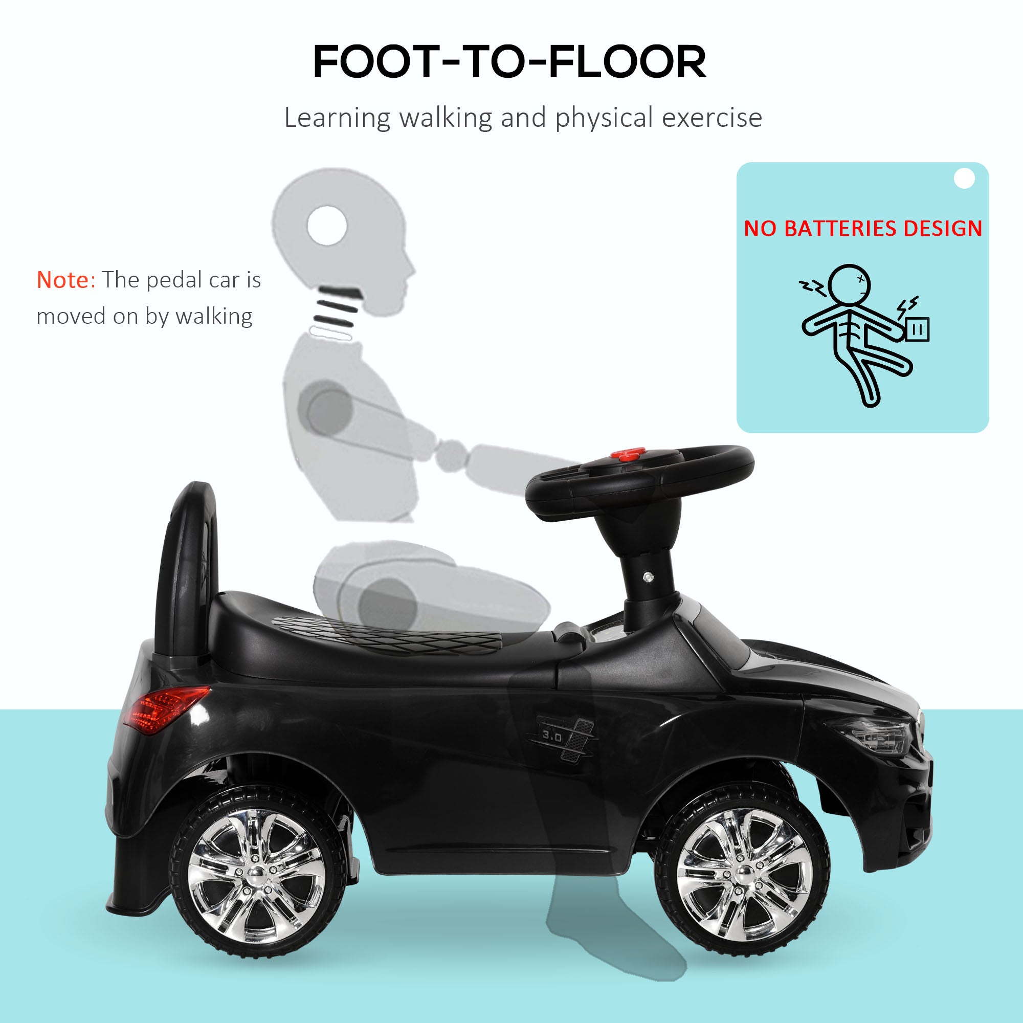 Ride on Car Baby Toddler Walker Foot to Floor Sliding Car Slider