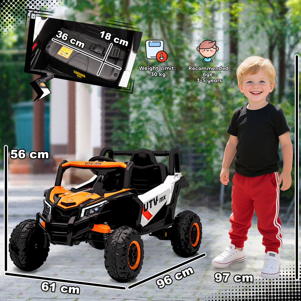 12V Kids Ride On Car with Remote Control, Kids Electric Car with Suspension System, Music, for Ages 3-5 Years