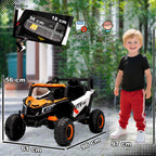 12V Kids Ride On Car with Remote Control, Kids Electric Car with Suspension System, Music, for Ages 3-5 Years