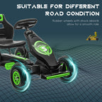 Kids Pedal Go Kart, with Adjustable Seat, Inflatable Tyres
