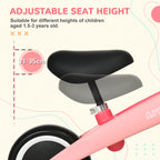 Baby Balance Bike, with Adjustable Seat, for 1.5-3 Years