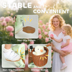 2-In-1 Toddler Trike for 2-5 Years Old, 3 Wheel Bike with Adjustable Parent Handle, Basket for Boys and Girls, Green